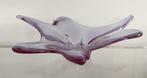 Val Saint Lambert - Schaal - Kristal - Roze tafelstuk 47 cm