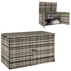 TRUUSK Rattan Kussenbox 350L 2-Niveaus Weerbestendig Kussenb, Verzenden, Nieuw