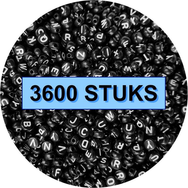 Fako Bijoux - Letterkralen Rond Bulk - Letter Beads -, Hobby en Vrije tijd, Kralen en Sieraden maken, Verzenden