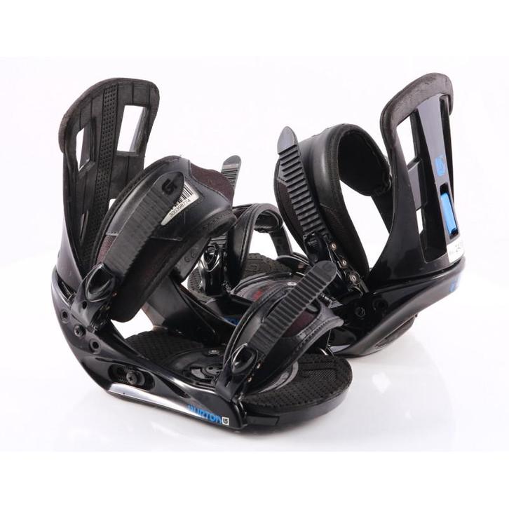 S snowboard bindingen BURTON PROGRESSION, black/blue, Sport en Fitness, Snowboarden, Gebruikt, Verzenden