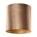 Velours lampenkap krokodil dessin met gouden binnenkant, Verzenden, Nieuw, Bruin, Classic-antique
