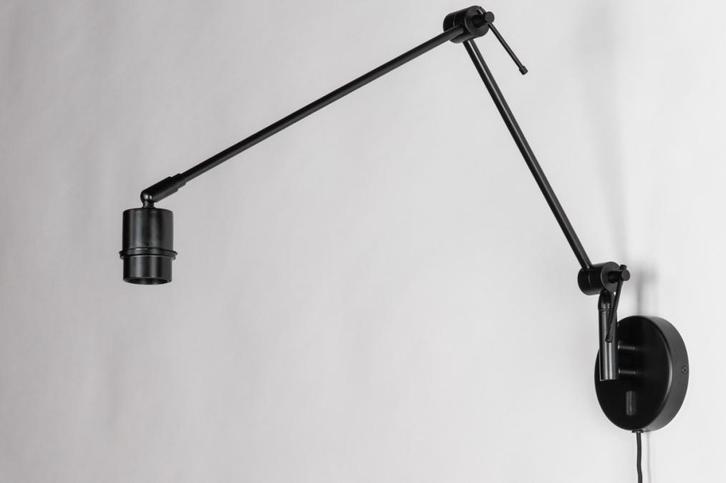 Rietveld Wandlampen - Zwart - Metaal, Huis en Inrichting, Lampen | Hanglampen, Verzenden