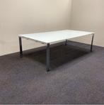 Tweedehands design vergadertafel 240x124 cm,  met glazen, Ophalen of Verzenden, Gebruikt, Bureau
