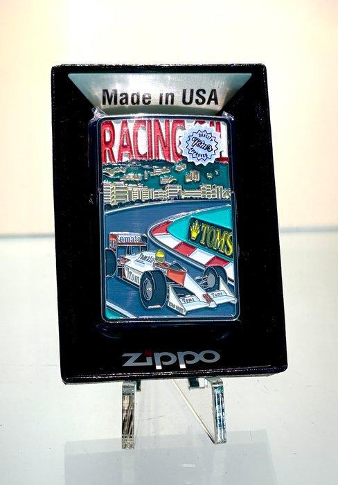 Zippo - Zippo Tom’s Racing Oil F1 Senna - Zonder, Verzamelen, Rookartikelen, Aanstekers en Luciferdoosjes