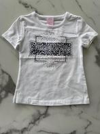 Meisjes t-shirt Bonjour Mon Amour in de kleur wit, Verzenden, Nieuw, Overige maten