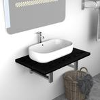 vidaXL Badkamermeubel 60x40x16,3 cm zwart, Verzenden, Nieuw, Minder dan 100 cm
