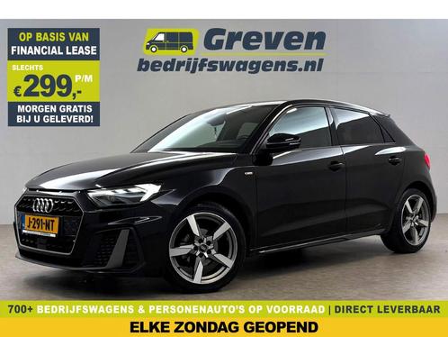 Audi A1 25 TFSI S-line LED Airco Carplay Cruise Virtual PDC, Auto's, Audi, Te koop, Handgeschakeld, Financial lease, Benzine, Zwart