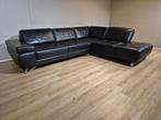 Belform Ibiza Hoekbank - Zwart - Leder - Design - ZGAN, 250 tot 300 cm, Ophalen of Verzenden, Zo goed als nieuw, Belform ibiza hoekbank, rolf benz, jori, montel, montis, leolux