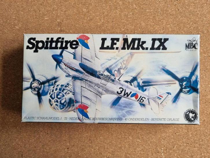 MBC Models Spitfire LF.Mk.IX 1:72 NL DECALS, Hobby en Vrije tijd, Modelbouw | Vliegtuigen en Helikopters, Verzenden