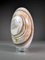 Banded Jasper Lingam - Hoogte: 12.3 cm - Breedte: 6.4 cm-