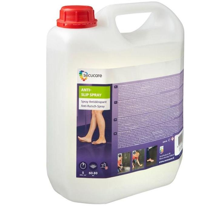 SecuCare anti slip spray 5 liter, Huis en Inrichting, Badkamer | Badtextiel en Accessoires, Verzenden