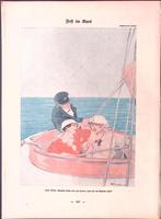Feest op de boot (lijst optie, lithos), Verzenden