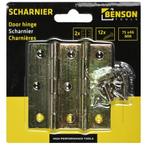 Benson Scharniersset - 76 x 35 mm - Inclusief Schroeven -..., Ophalen of Verzenden, Nieuw