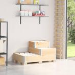 vidaXL Verhoogde plantenbak 3-laags 120x80 cm massief, Tuin en Terras, Verzenden, Nieuw, Hout