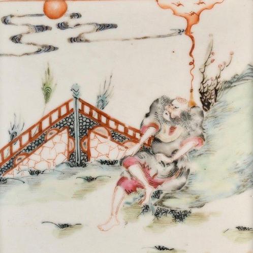 Schotel - Plateau en porcelaine aux émaux de la Famille Rose, Antiek en Kunst, Antiek | Overige Antiek
