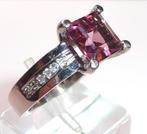 Ring - 14 karaat Witgoud - 2.52ct. tw. Toermalijn - Diamant, Nieuw