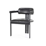 Eetkamerstoel Morris - Zwart - 95970 - eetkamerstoelen, Nieuw, Stof