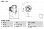 Dynamo / Alternator RENAULT LAGUNA II,Grandtour (2.0 16..., Auto-onderdelen, Ophalen of Verzenden, Nieuw