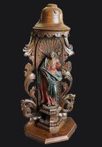 Heilige kunstbeeld – heilige in retabel - 47 cm - Hout