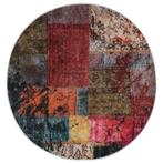 vidaXL Vloerkleed wasbaar anti-slip patchwork ø120 cm, Verzenden, Nieuw
