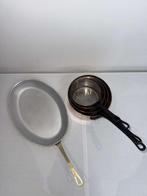 Steelpan (5) - Smeedijzer, Geplated koper, Messing ovaal -