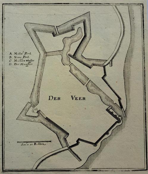 Casper Merian / Der Veer, Antiek en Kunst, Kunst | Etsen en Gravures, Ophalen of Verzenden