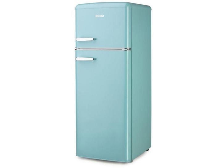 Domo DO91705R - Koel-vriescombinatie - 206 l - Retro blauw, Witgoed en Apparatuur, Koelkasten en IJskasten, Zo goed als nieuw