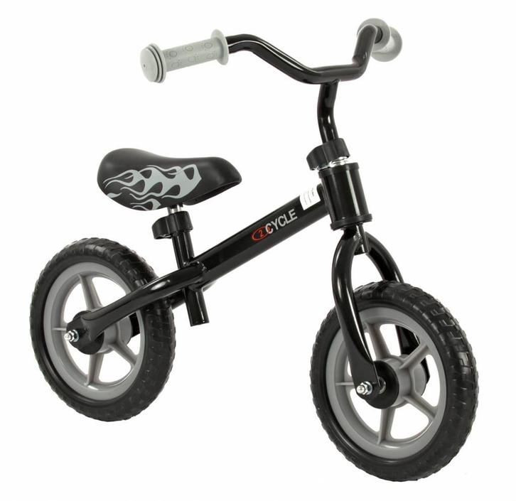 2Cycle Loopfiets - Zwart-GrijsLaagste prijs van NL, Kinderen en Baby's, Speelgoed | Buiten | Voertuigen en Loopfietsen, Loopfiets