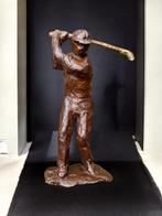 Signed on base - sculptuur, Golfer - 2,15 Kg - 24 cm - Brons, Antiek en Kunst