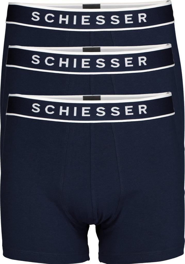 Schiesser - Maat M - 95/5 Organic Heren Shorts - Donker, Kleding | Heren, Ondergoed, Verzenden