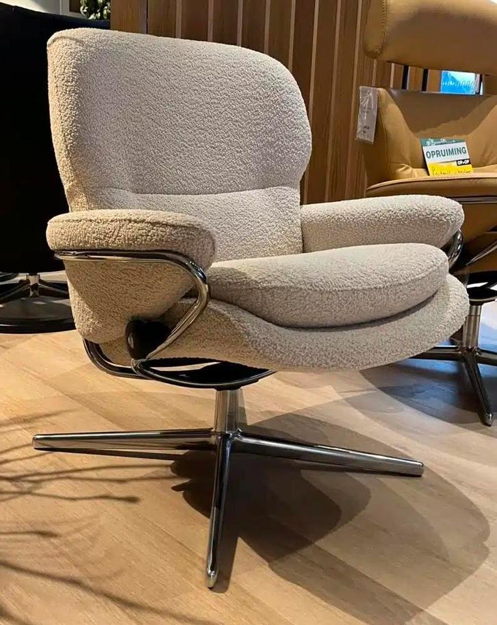 Stressless fauteuil ROME (Medium), Huis en Inrichting, Fauteuils, Nieuw, 50 tot 75 cm, Stof, Ophalen