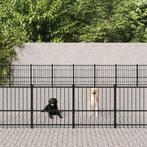 vidaXL Hondenkennel voor buiten 75,27 m² staal, Dieren en Toebehoren, Honden-accessoires, Verzenden, Nieuw