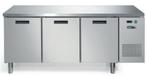 Koelwerkbank met Werkblad RVS  3 Deuren | 193 x 70 x 85 cm, Verzenden, Nieuw in verpakking