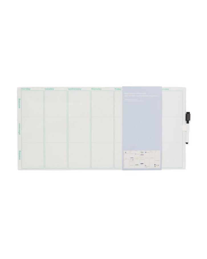 HEMA Magnetisch whiteboard 30x60 weekplanner, Diversen, Agenda's, Nieuw, Verzenden