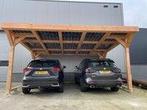 Houten Solar Carport Zonnepanelen Dubbel - 2 parkeerplekken, Tuin en Terras, Overkappingen, Nieuw, Carport