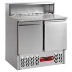 Diamond Horeca Pizzawerkbank | 240L | 2 Deuren (1/1 GN) | Bo, Ophalen of Verzenden, Nieuw