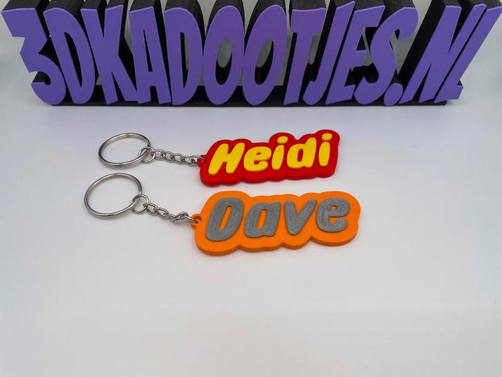 Naam sleutelhanger - Lego stijl - Zelf personaliseren, Kinderen en Baby's, Speelgoed | Duplo en Lego, Nieuw, Verzenden