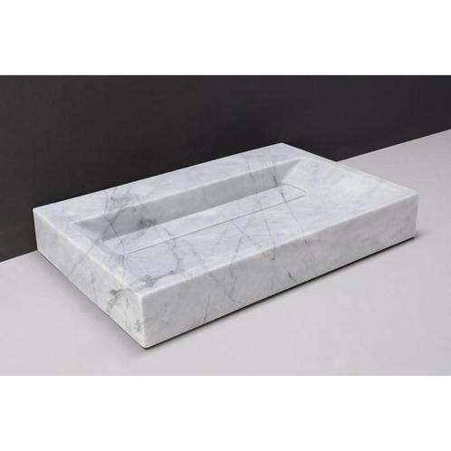 Wastafel Forzalaqua Bellezza Carrara Gepolijst 80,5x51,5x9, Doe-het-zelf en Verbouw, Sanitair, Overige typen, Nieuw, Ophalen of Verzenden