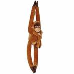 Pluche hangende Orang Oetan met baby knuffel 84 cm - Knuff.., Kinderen en Baby's, Speelgoed | Knuffels en Pluche, Ophalen of Verzenden