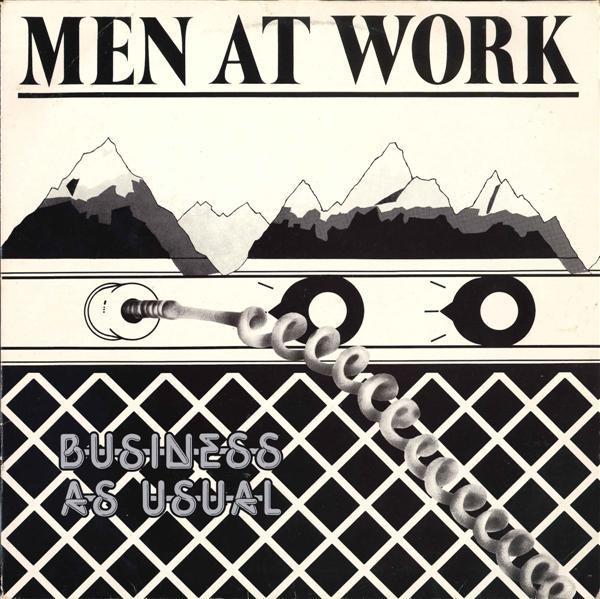 LP gebruikt - Men At Work - Business As Usual, Cd's en Dvd's, Vinyl | Rock, Zo goed als nieuw, Verzenden