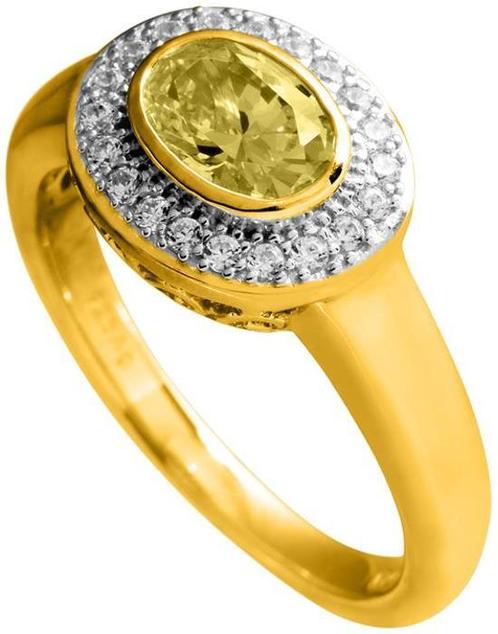 Diamonfire - Zilveren ring met steen Maat 17.5 -, Sieraden, Tassen en Uiterlijk, Ringen, Verzenden