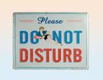 Tin Sign - Do Not Disturb., Antiek en Kunst, Antiek | Wandborden en Tegels, Verzenden