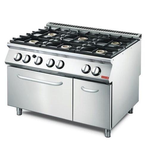 Gastro M 700 plus gasfornuis met 6 branders en gas oven GM70, Zakelijke goederen, Horeca | Keukenapparatuur, Nieuw in verpakking
