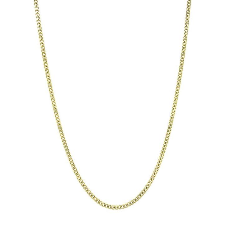 Gouden lengtecollier gourmet 71 cm 14 karaat, Sieraden, Tassen en Uiterlijk, Kettingen, Goud, Zo goed als nieuw, Goud, Verzenden