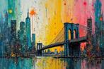 John Taw (1979) - NY Dripping Towers Toile (XL), Antiek en Kunst