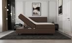 Mörgenn Opberg Boxspring Bruin - 140x200 cm, Verzenden, Nieuw, Bruin, Modern