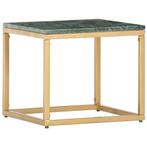 vidaXL Salontafel 40x40x35 cm echt steen met marmeren, Huis en Inrichting, Tafels | Salontafels, Overige materialen, Minder dan 50 cm