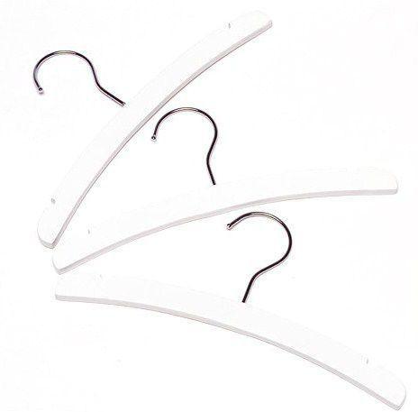 Babsana Kledinghangers Hout Wit per 3 Stuks, Kleding | Dames, Kledinghangers, Nieuw, Verzenden