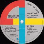 12 inch gebruikt - Gang Of Four - What We All Want, Verzenden, Zo goed als nieuw