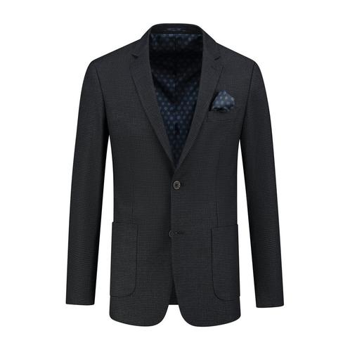 GENTS - Colbert structuur blauwbruin - 46, Kleding | Heren, Kostuums en Colberts, Verzenden